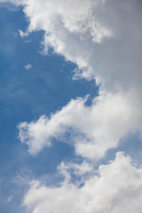 Blue sky with cloud.