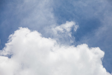 Blue sky with cloud.