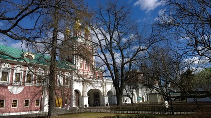 Fototapeta na wymiar Old orthodox monasteries in Moscow and Vologda city Russia