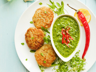 Cutlets and sauce
