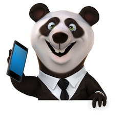 Fun Panda - 3D Illustration © Julien Tromeur