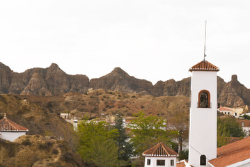 Village troglodytes Guadix  Espagne