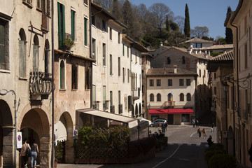 Borgo storico Asolo Treviso Italia