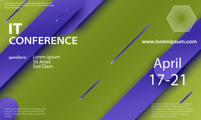 Conference announcement design template