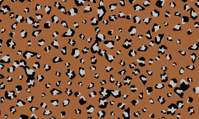 Leopard print design. Animal skin pattern.