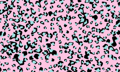 Pink leopard print design. Animal skin pattern.