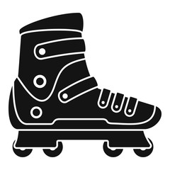 Extreme sport inline skates icon. Simple illustration of extreme sport inline skates vector icon for web design isolated on white background