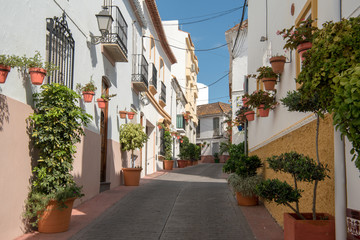 Fototapeta na wymiar Estepona - typical white town in Andalusia, Spain