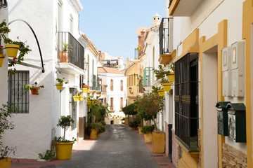 Fototapeta na wymiar Estepona - typical white town in Andalusia, Spain