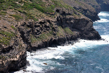 Fototapeta na wymiar La costa di Porto Sciusciau