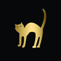 Creative Minimal Cat Logo Design | Cat Silhouette Icon