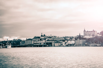 View of Riddarholmen from Stockholm City Hall, Sweden