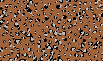 Leopard print design. Animal skin pattern.
