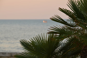 Fototapeta na wymiar Beautiful Seascape during Sunrise, Mediterranean Sea, Donnalucata, Scicli, Ragusa, Sicily, Italy, Europe