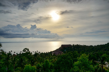 Naklejka premium Panoramic view of Ko Pha Ngan Thailand.