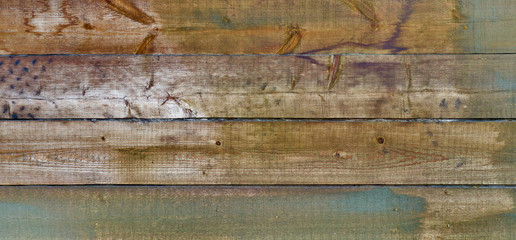 weathered fir planks on old fence, texture with vignette