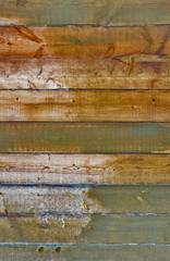 weathered fir planks on old fence, texture with vignette
