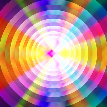 Abstract shiny colorful circles background. Abstract digital art rippled colors background image, vector illustration.