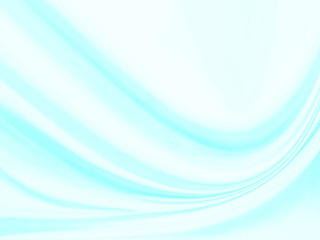 green fabric with soft wave for abstract background