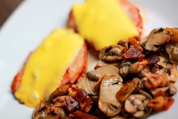 Filete lomo queso y champiñones