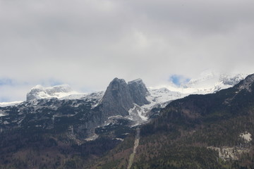 Clouds in the Slovenian mountain