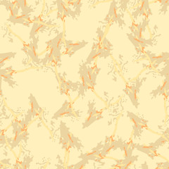 Desert camouflage of various shades of orange, beige and yellow colors