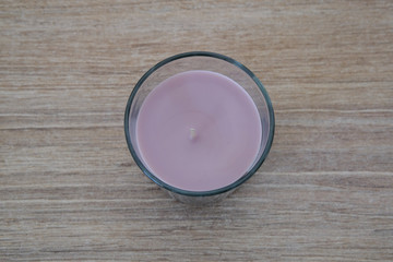 Scented multicoloured candles