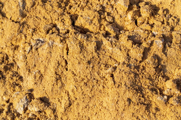 Construction sand as an abstract background