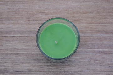 Scented multicoloured candles