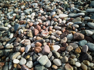 Beach pebbel background