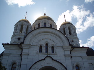 the sky over the temple of Samara
