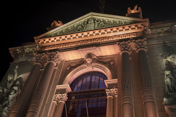 Oceanographic Institute in Monaco by night