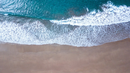 bird eye view of Medland beach in Great barrier island, New Zealand