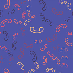 seamless pattern vector retro telephone handset .