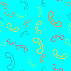 Fototapeta premium seamless pattern vector retro telephone handset .