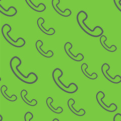 seamless pattern vector retro telephone handset .