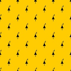 Fototapeta premium Ship bell pattern seamless vector repeat geometric yellow for any design