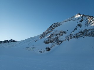 winter landscape for skitouring in otztal alps in austria