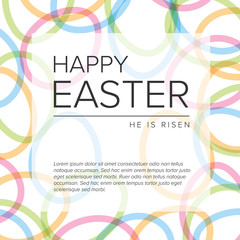 Happy Easter card template