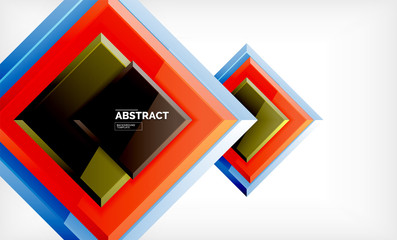 Square geometrical background