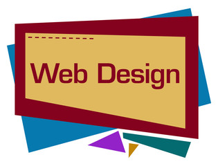 Web Design Colorful Squares Triangles 