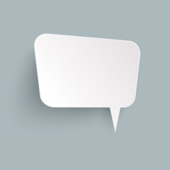 sticker speech bubble with shadow
