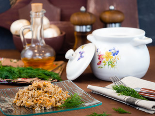 buckwheat porridge with mushrooms