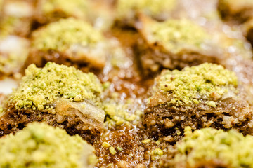 Baklava, exquisite typical Turkish dessert.