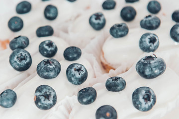 Sweet background. Blueberry pattern.