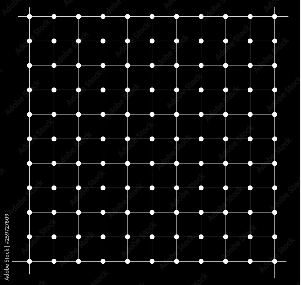 Aufkleber measured grid. graph plotting grid. corner ruler with measurement isolated on the black background. 