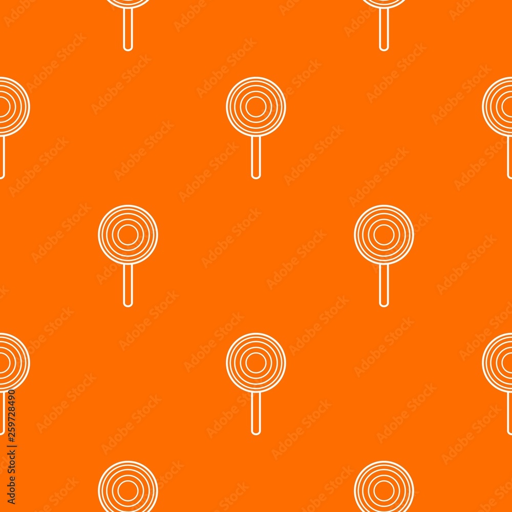 Poster lollipop pattern vector orange for any web design best