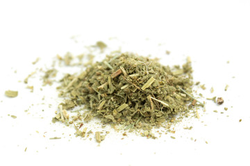 dry chopped grass. tobacco 