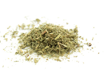 dry chopped grass. tobacco 