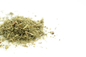 dry chopped grass. tobacco 